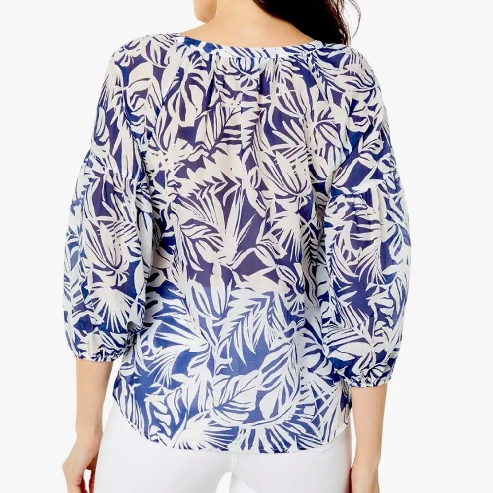 Tommy Bahama All My Fronds Top 3/4 Sleeve - Picture 5 of 14